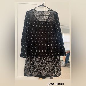 Black & White Bathing Suit Cover/Dress